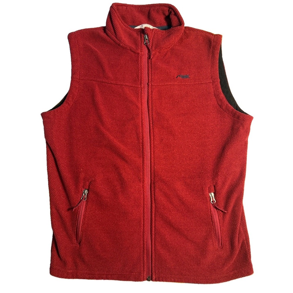 Mountain Khakis Full Zip Cranberry Fleece Vest Classic Fit Mens Medium Gorpcore